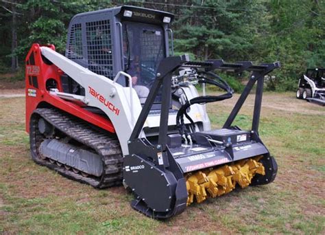 skid steer rental with mulching head|mulcher for rent near me.